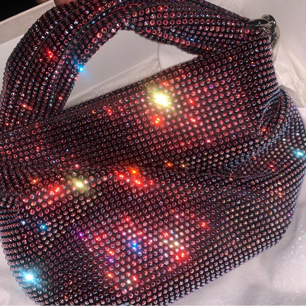 Jimmy Choo Bonny All-Over Crystal Mini Top Handle Bag